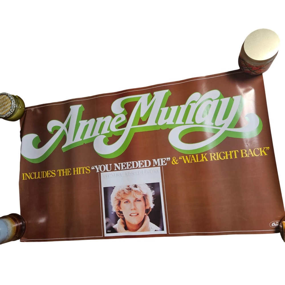 Anne Murray You Needed Me Vintage 1970s Promo Album Poster 20x35 Capitol Rock